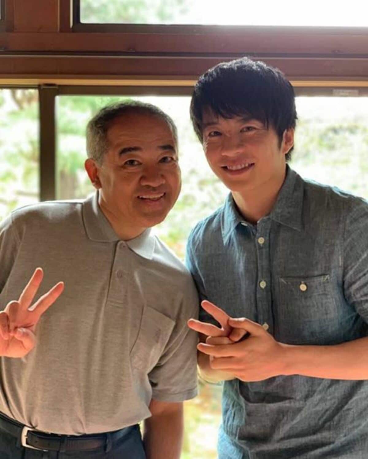 おっさんずラブ』田中圭＆春海四方の“はるたん＆牧パパ”2ショットに