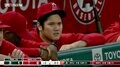 「オオタニサンきたあああ」 大谷翔平が「チラ谷」ベンチに降臨！ 球場観客も一斉に注目