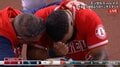 大谷翔平の同僚レンヒーフォが相手ランナーと衝突！ うずくまる様子にファン「もう怪我だけはやめて」「うちの主砲に何してくれるの」