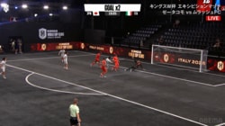 どういう状況？ サッカー世界大会で“1分間に4得点”日本チームが理不尽ゴールラッシュ…元スペイン代表レジェンドが考案“独自ルール”にファン熱狂