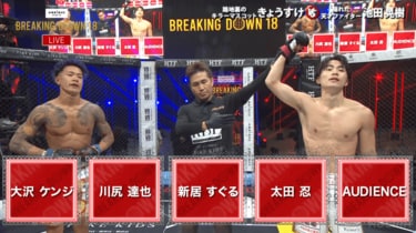全試合結果】ブレイキングダウン18（Breaking Down18）対戦カード