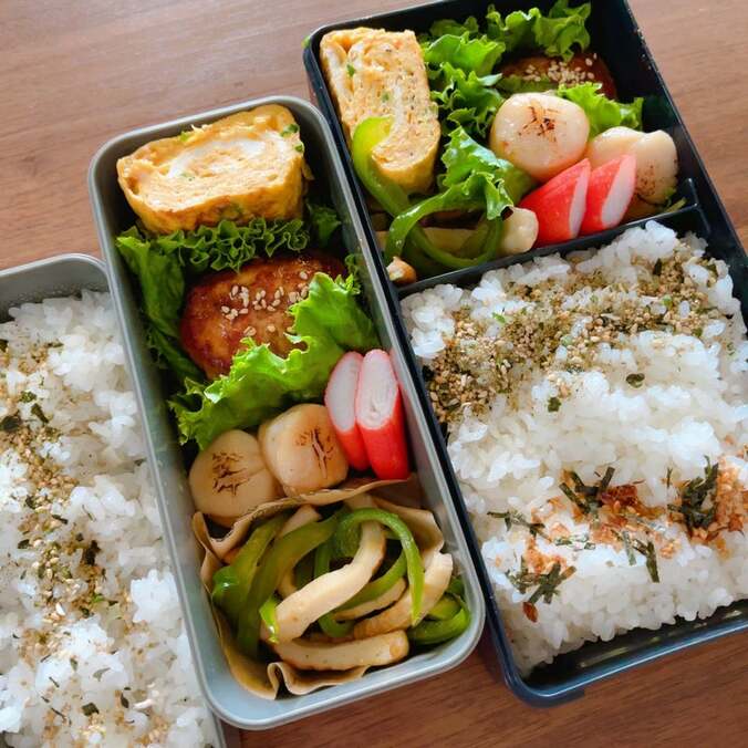  渡辺満里奈、お弁当を作り3合では足りないご飯「えーー、明日からは4合か…」  1枚目