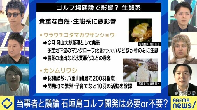 ゴルフ場建設で影響？生態系