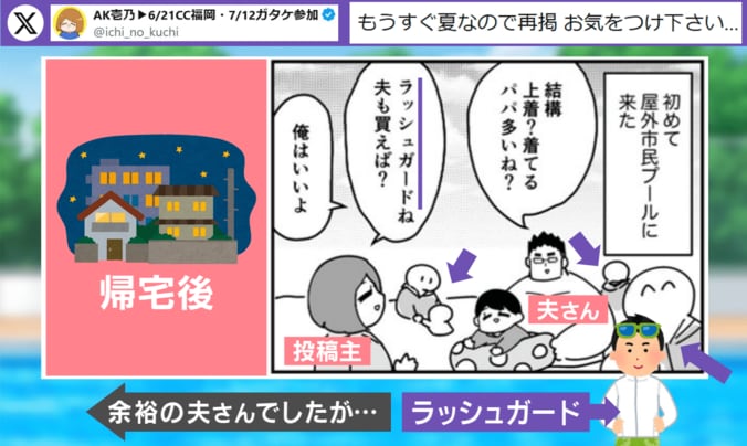 屋外プール油断の代償