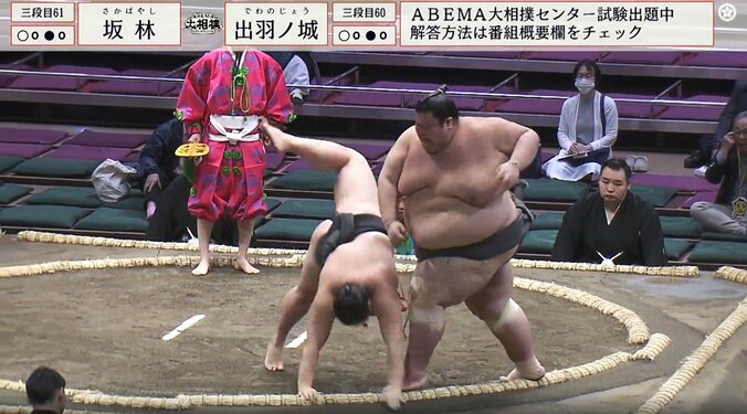 立ちはだかったのは三段目六十枚目・出羽ノ城（出羽海）