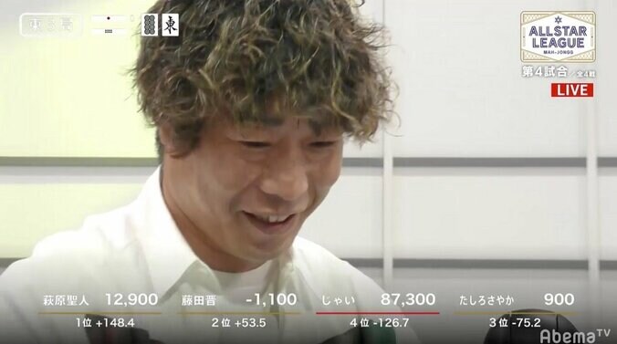 2人が役満同時テンパイ！　著名人の麻雀バトルに視聴者大興奮「W四暗刻」「これぞオールスター」 1枚目