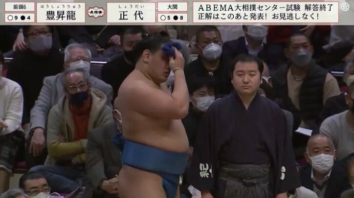 豊昇龍、土俵際顔面から落ち出血も取り直しの一番で10勝目 「気迫に感動」心震わす視聴者続出