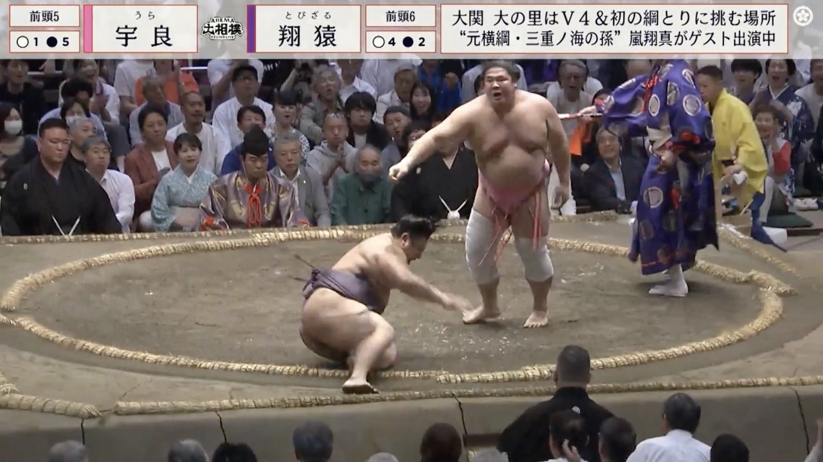 人気力士が「吠えた」 カメラが捉えた“激レア“行動に反響「感情