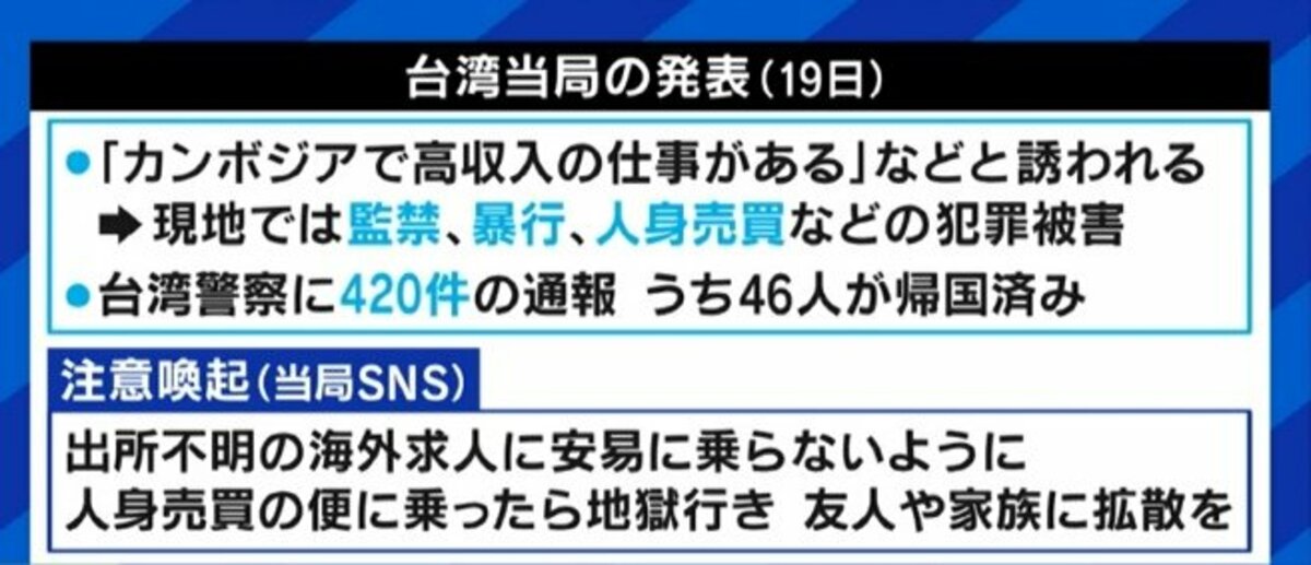 台湾社会に衝撃が広がるカンボジアの 人身売買 現場は 警察も手を出せぬマフィアの 治外法権 エリア 日本に被害拡大の可能性は 国際 Abema Times