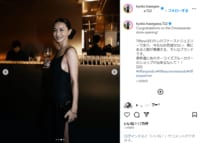 長谷川京子、抜群のスタイル際立つスリットドレス姿披露「洗練されていてお美しい」「女神のように綺麗！！」の声