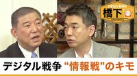 橋下徹×石破茂〝政治の師〟田中角栄の伝説/新時代戦争と防衛 SNS、宇宙、陸海空