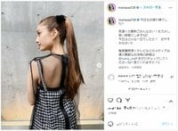 谷まりあのポニーテール姿のバックショットにファン称賛「フェイスライン綺麗」「かわいすぎ！女神！」