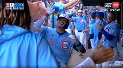 リグレー沸騰！鈴木誠也も“震えた” 30号満塁弾の圧巻光景に「この歓声が物語っている」球場＆ベンチがお祭り騒ぎ