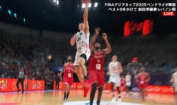 アリーナ騒然！「レブロンやん」富永啓生を封じた“衝撃ブロック”が「なんでそれ届く？」「ハエ叩きだ」レバノン帰化選手が敵ながらあっぱれだった瞬間