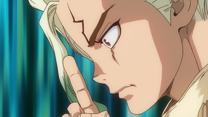 アニメ「Dr.STONE（ドクターストーン）」1期1話場面カット、石神千空