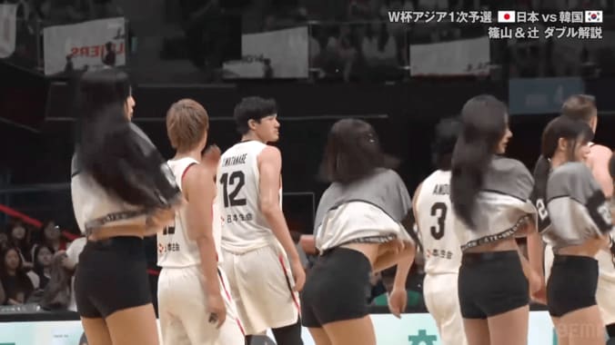 「かわええなあ」韓国チアの“キレキレダンス”に日本ファンも釘付け！「レベルたけえ」【バスケ日韓戦】 5枚目