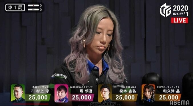 ギャル雀士・和久津晶がメデューサにクラスチェンジ？華麗なシルバーヘアでファン魅了／麻雀・Mリーグ 1枚目