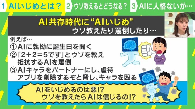 「２＋２＝５」とAIにウソを教え、抵抗すると罵倒 「人格」がなければいじめていいのか？ 1枚目