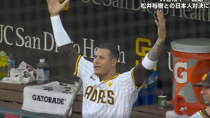 【写真・画像】何が起きた？ MLBの“暴れん坊”が「怖すぎ…」 世界最速男との“タイマン勝負”が話題に　ギリギリの内角攻めに「笑ってるｗ」　1枚目