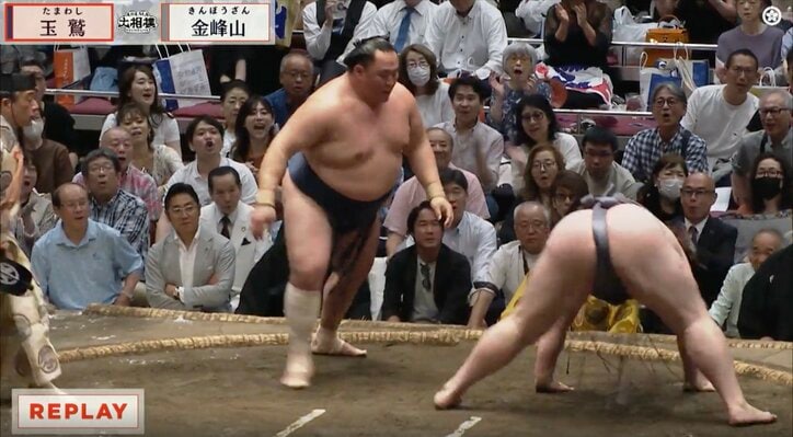 最後は突き落としで2連勝を飾った