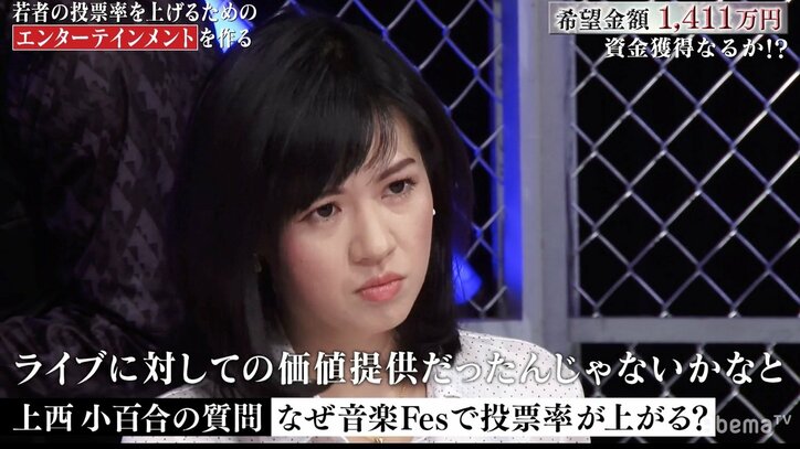 「音楽フェスで投票率向上」26歳・社長の斬新なアイデアに元衆議院議員・上西小百合も興味津々