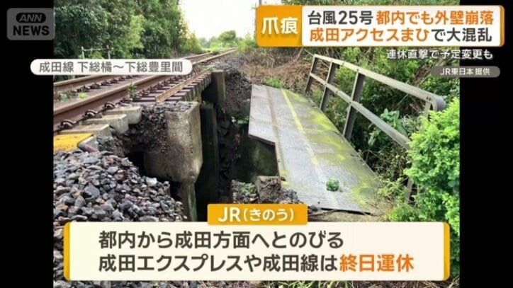 成田エクスプレスや成田線は終日運休