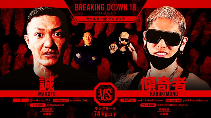 【写真・画像】ブレイキングダウン18（Breaking Down18）試合速報・対戦カード・大会情報　8枚目