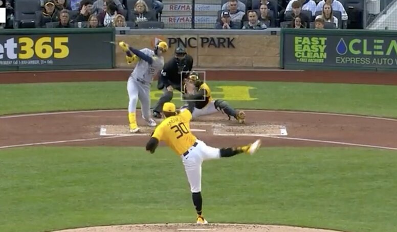 一体、何者なんだ…？ 最強右腕スキーンズの超魔球に“打者ドン引き”「怪物すぎ」「反則だろ」高速落下する“スプリンカー”→バットを爆速通過