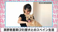 真野恵里菜 愛犬とのスペイン生活