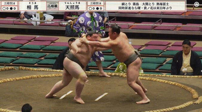 「これはノックアウトだ」張り手が炸裂、力士が土俵上でフラフラに… 行司、呼出、若者頭・若隆元も「みんな心配してる」 2枚目