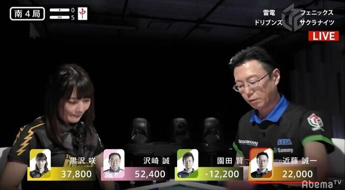 これが選ばれし者の戦い “千両役者”近藤誠一と“セレブ”黒沢咲が夢の役満・四暗刻対決／麻雀・Mリーグ 1枚目