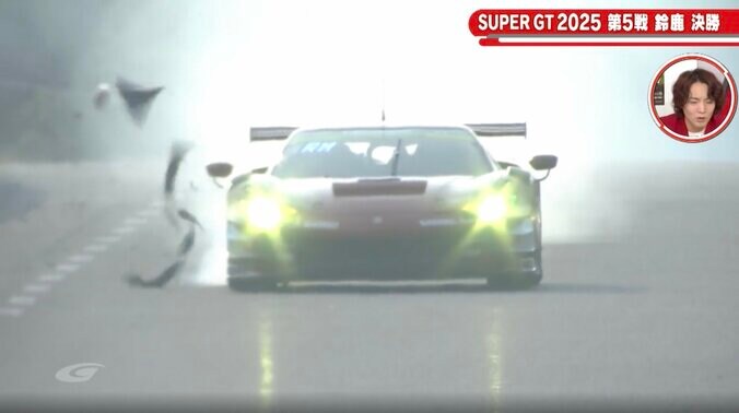 ウソだろ…突如タイヤが“破裂”も「ちゃんとコントロールしてたよね」 レーサーを唸らせた凄技に「よく持ちこたえた」の声 2枚目