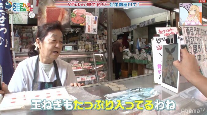 バーチャルライバー・物述有栖、まさかの谷中銀座ロケ　シュールな様子に視聴者「草しか生えない」と大ウケ 3枚目