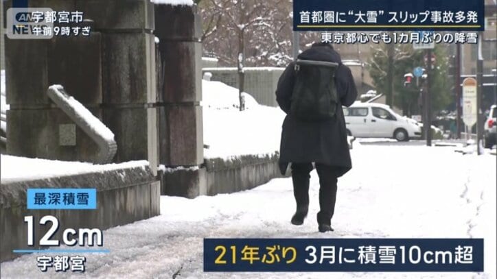 宇都宮で大雪