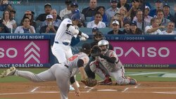 そこ打つか…！ 大谷翔平、衝撃ヒットに相手捕手が愕然 捉えられた瞬間のがっかり具合がスゴイ