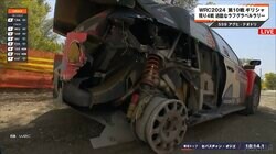ほぼ“三輪状態”で決死の激走！ 世界最速ラリー車の「右後ろなくなってる」 車内は砂埃まみれ「すごい瞬間を見た」ファン衝撃