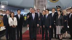 注目の“台湾問題”駆け引きの行方は…トランプ大統領が北京到着　あす首脳会談へ