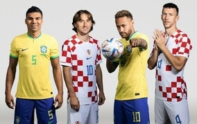 前回準Vと優勝候補が激突！ タレント力で勝るブラジルを相手に、クロアチアがしたためる必勝プラン【W杯ベスト８展望】