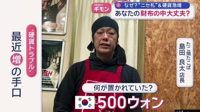 500円硬貨の代わりに使用されたのは…