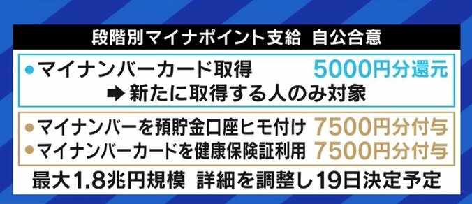 “マイナポイント最大2万円付与”も不安視する声…「マイナンバーとマイナンバーカードの違いが理解されていない。切り分けて論じるべき」デジタル臨調・夏野剛氏 3枚目