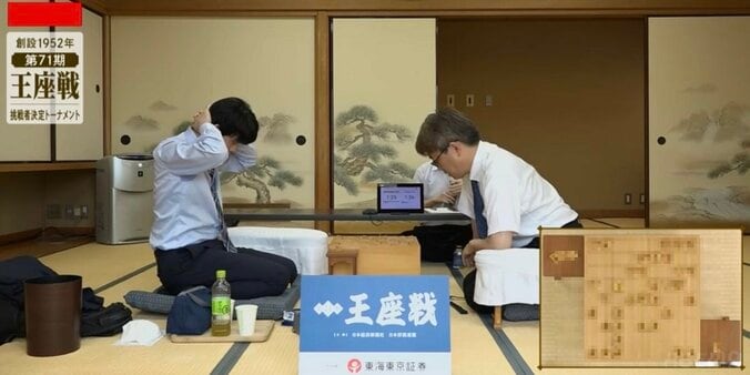 七冠経験者同士の注目の一戦 藤井聡太竜王・名人VS羽生善治九段、ほぼ互角のまま白熱の終盤戦へ 決勝進出するのはどっちだ／将棋・王座戦挑決T 1枚目