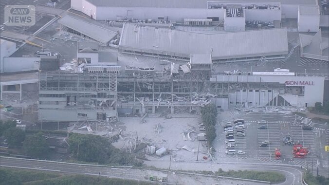 【報ステ解説】従業員20～30人が安否不明…イオンモール熊本で爆発　2階崩落 1枚目
