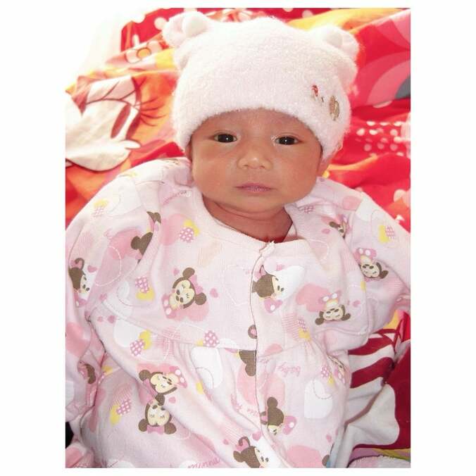 赤ちゃんの頃の長女・希空