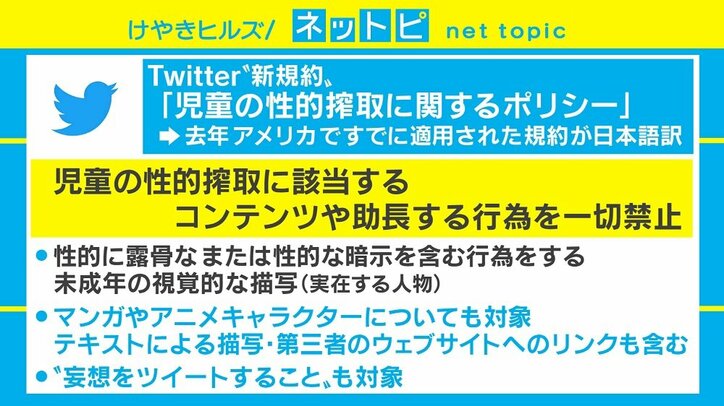 Twitterの新規約「妄想も禁止」に騒然、児童の性的搾取に関するポリシーで