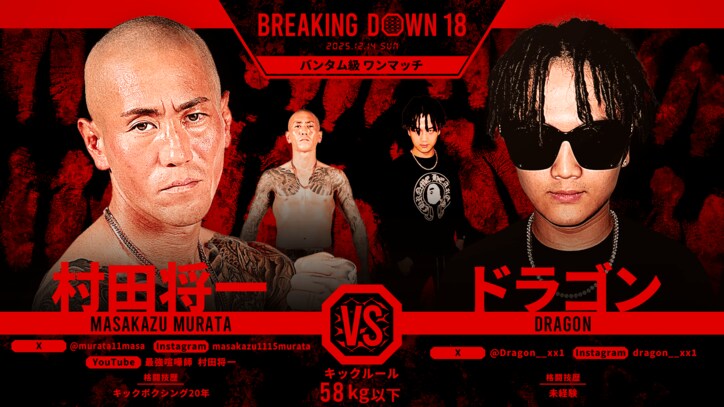 【写真・画像】ブレイキングダウン18（Breaking Down18）試合速報・対戦カード・大会情報　10枚目
