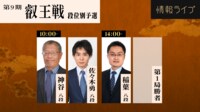 【映像】第9期叡王戦 稲葉陽八段-佐々木勇気八段
