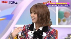 AKB48篠崎彩奈、メンバーに乗せられてリアル体重を告白「ガチで言っちゃった」