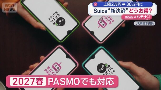 2027年春には「PASMO」でも対応