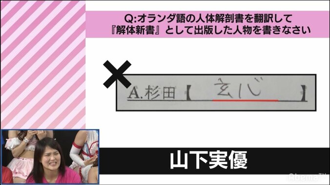 『解体新書』の著者は杉田“玄米”？　ミラクル連発の学力テスト 2枚目