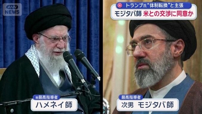 ハメネイ師（左）　モジタバ師（右）